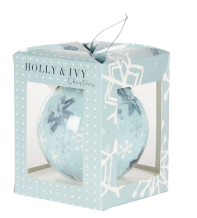 Artist Bauble Shimmering Snowflaces 12CM