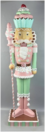 49"H Gingerbread nutcracker With LED
