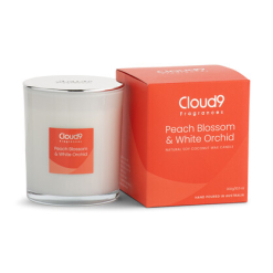 Peach Blossom  White Orchid Candle