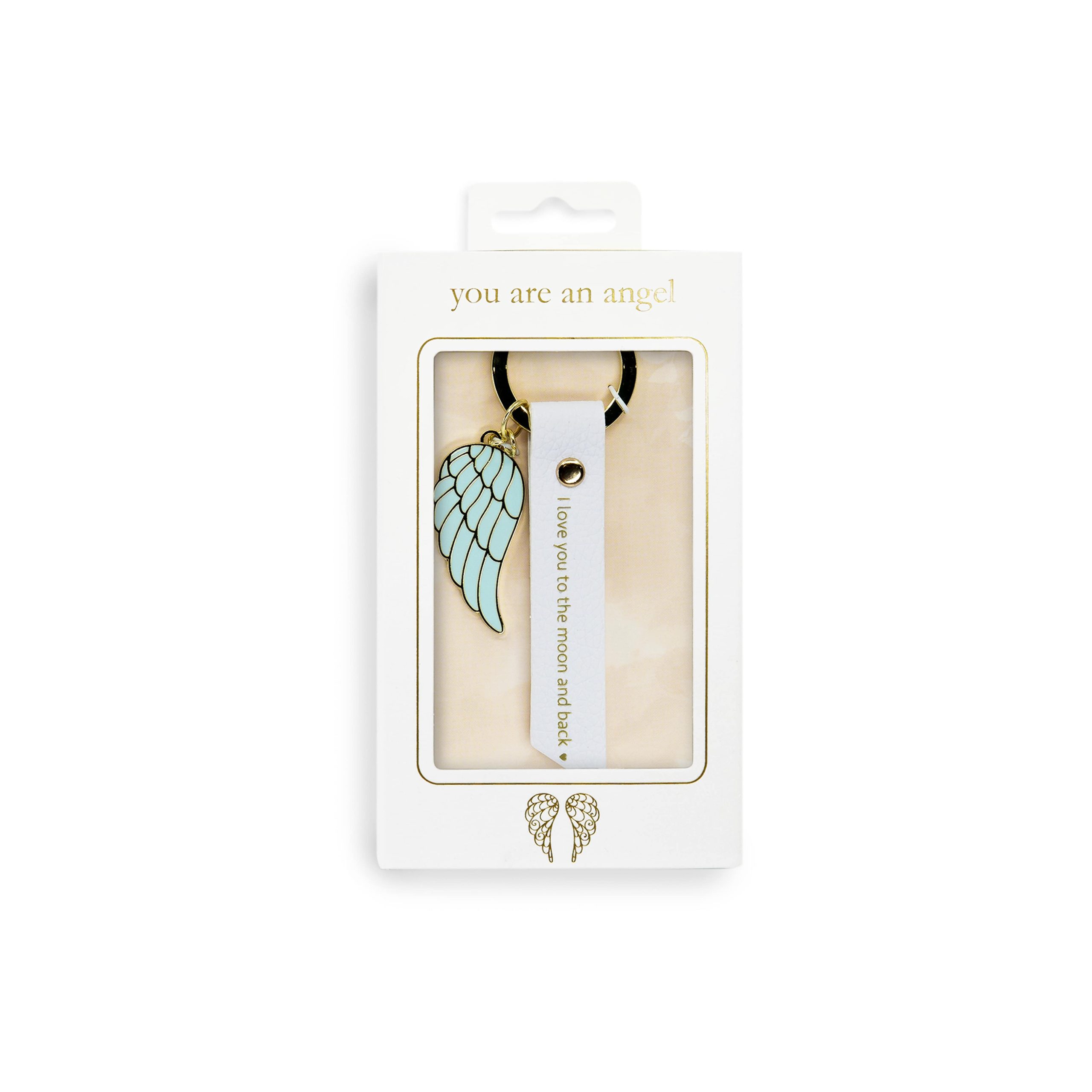 Moon & Back Keychain