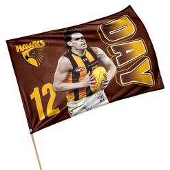 Hawthorn Game Day Flag Will Day