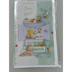 Congratulations its a Girl Card