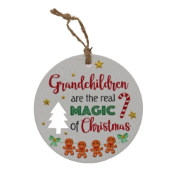 Grandchildren Xmas Plaque