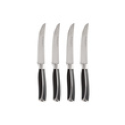 Stanton Steak Knife Set 4pc Black Gift Boxed