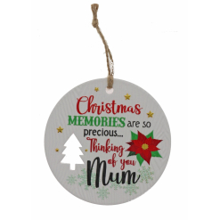 Mum Memories  Xmas Plaque