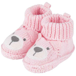 Pink Knit Booties