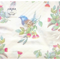 3 Ply Printed Paper Napkin Blue Bird