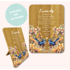 Affirmation Plaque Friends Royal Wrens