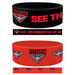 Essendon Silicone Wrist Bands 2 Pack