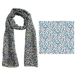 Scarf FM Blue Ditsy Floral