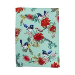 MW Eloise Short Native Grace Superb Fairy Wren Tea Towel 50x70cm