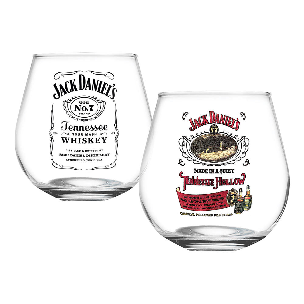 Jack Daniel's Globe Glasses Set of 2