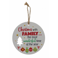 Family Wonderful Xmas Plaque