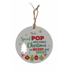 Pop Xmas Plaque