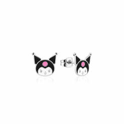 ECC Sanrio Kuromi Head Stud Earrings