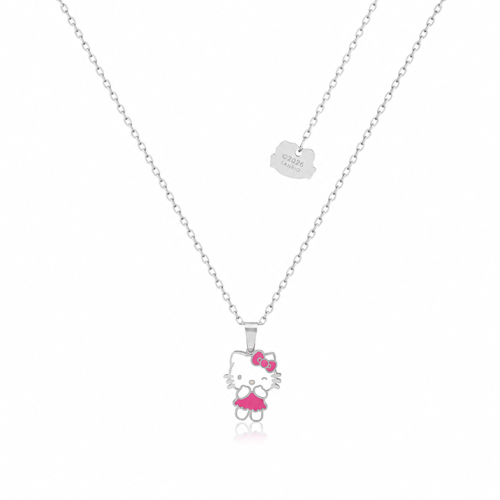 ECC Sanrio Hello Kitty Pink Dress Necklace