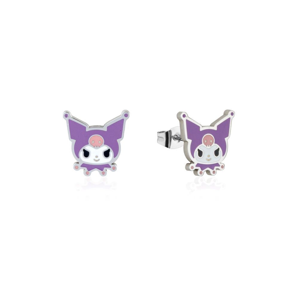 ECC Sanrio Kuromi Head Stud Earrings