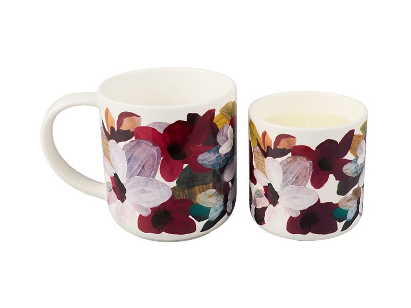 LA Prudence De Marchi Magnolia Candle & Mug Giftset 180g & 350ML Gift Boxed
