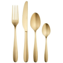Oneida Oakwood Cutlery Set 16pc Champagne Gift Boxed