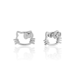 Sanrio Hello Kitty Outline Hoop Stud Earrings