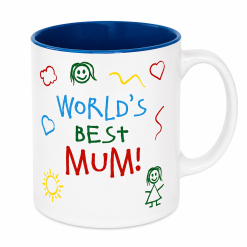 Mum kid art love you mug