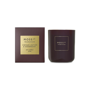 Vintage Leather & Cedarwood - Moss St. Candle 300g