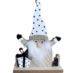 Xmas Gnome with Polka-dots - Wooden