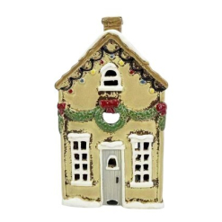 Xmas House Yellow - Tealight
