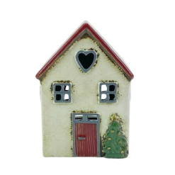 Xmas Heart House - Tealight