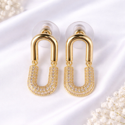 Plated Loop Earings