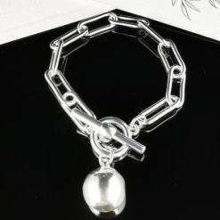 Plated Curb Chain Bracelet