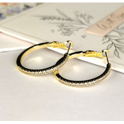 Plated Gold Hoop Earrings