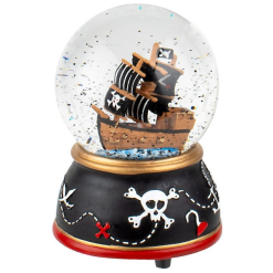 Waterball Black Pirate Ship 12cm