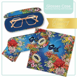 Glasses Case - Floral Fairy Wrens