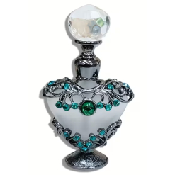 Vintage 4ml Crystal Heart Shaped Bottle