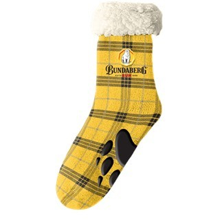 Bundy Mens Plaid Sherpa Socks