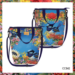 Champagne Cooler Bag - Floral Fairy Wrens