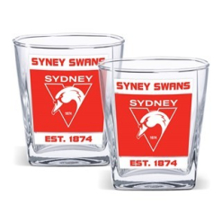 Sydney Swans 2 Pack Spirit Glasses