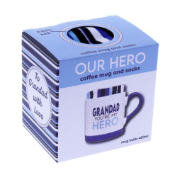Grandad Hero Mug And Sock Sets