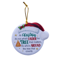 TSK Christmas Sentiment Plaque - Around The Tree