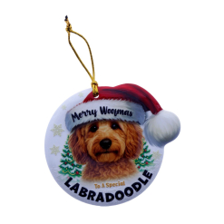 TSK Christmas Sentiment Plaque - Labradoodle