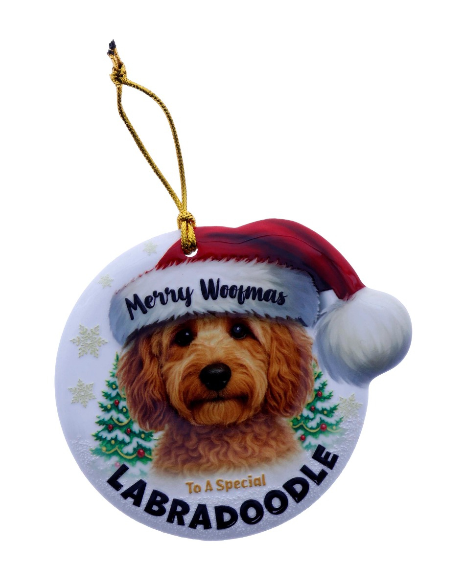 TSK Christmas Sentiment Plaque - Labradoodle