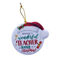 TSK Christmas Sentiment Plaque - Teacher