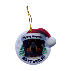 TSK Christmas Sentiment Plaque - Rottweiler