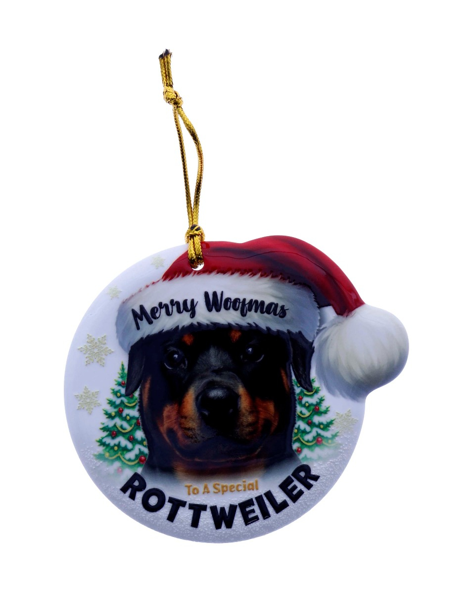 TSK Christmas Sentiment Plaque - Rottweiler
