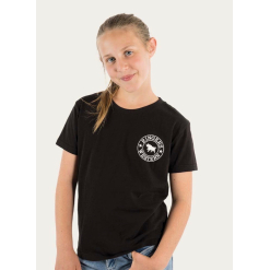 Signature Bull Kids Classic T-Shirt - Black with White Print