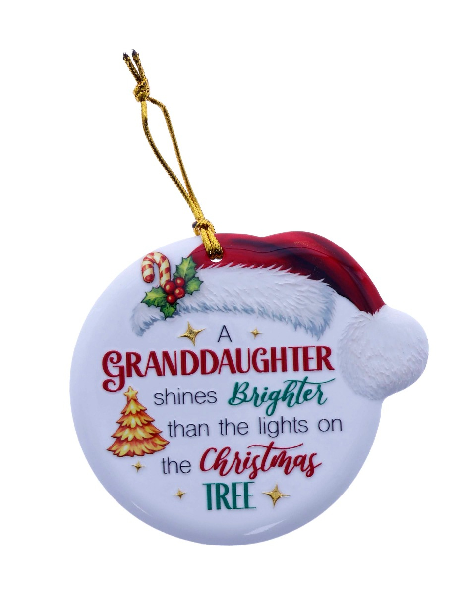 TSK Christmas Sentiment Plaque - Granddaughter
