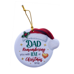 TSK Christmas Sentiment Plaque - Dad Memories