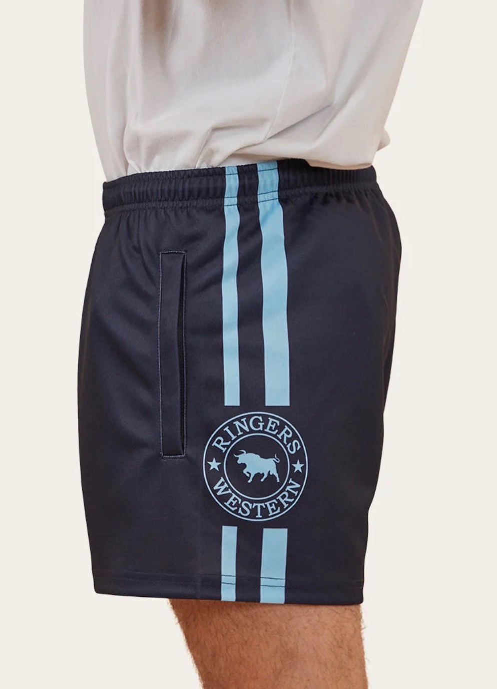 Ringers Mens Footy Short - Navy