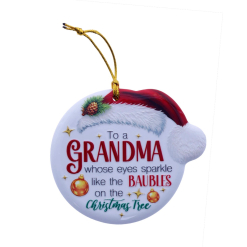 TSK Christmas Sentiment Plaque - Grandma